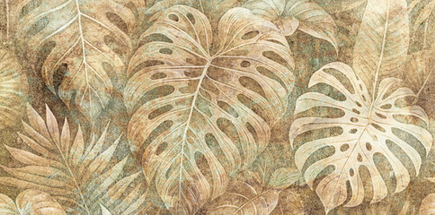 Colorful ceramic wall tiles and mural decoration. Abstract damask patchwork pattern with geometric and floral ornaments