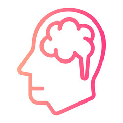 brain gradient icon