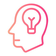 Fototapeta premium idea gradient icon