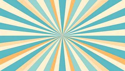 Fototapeta premium Retro Radial Burst Background Design.