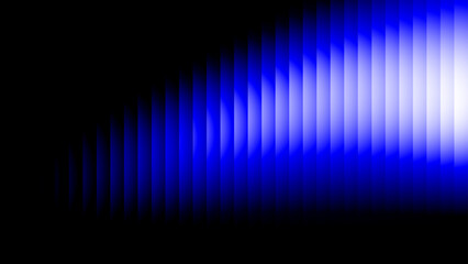 Abstract Blue Ripple Glass Gradient, Futuristic Ribbed Texture Background, Vector Illustration