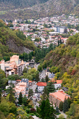 Beautiful views of the Borjomi resort in Georgia, October 2025.