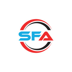 SFA low poly letter logo vector design. SFA lower poly logo design. Low poly logo.