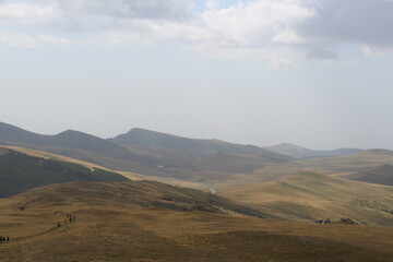 clouds over the mountains