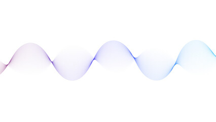 Elegant abstract flowing wave background in vibrant purple and blue gradient