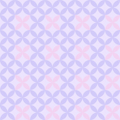 Soft Pastel Floral Circle Seamless Pattern