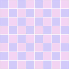 Fototapeta premium Pastel Checkered Grid Seamless Pattern