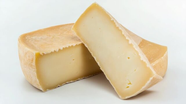Video A pair of cheeses stacked on top of each other