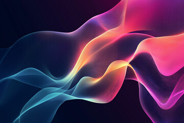 Abstract background with dynamic effect. Motion background. Trendy gradients. Can be used for advertising, marketing, and presentation. beautiful abstract wave technology background