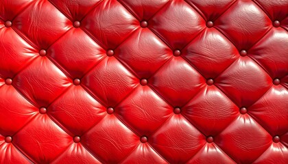 Fototapeta premium Red Upholstered Furniture Detail.