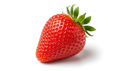 Realistic Floating Strawberry Halves