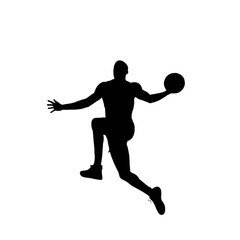 basketball player silhouette vector