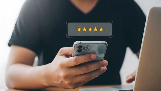 Man using smartphone with password overlay for security and authentication while working on laptop - Powered by Adobe