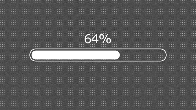 Modern Digital Progress Bar Animation on Lime 
