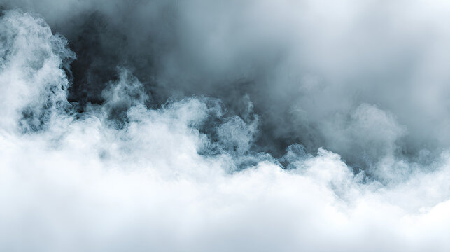 Fog, dark, horror, smoke, texture creepy fog on white background. Perfect overlay for Halloween scenes, spooky posters, or eerie cinematic effects. 