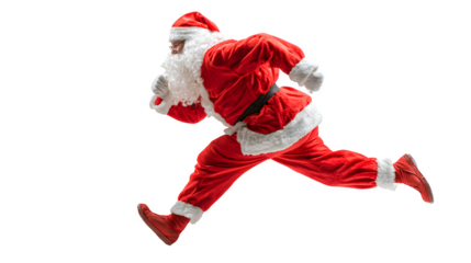 Playful: "Making Good Time!" or "The Speed of Christmas"  isolated on white background