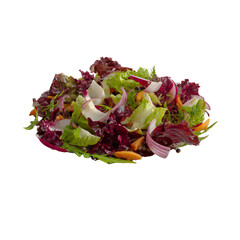 Fresh red apple slices arranged in a row against a solid black background