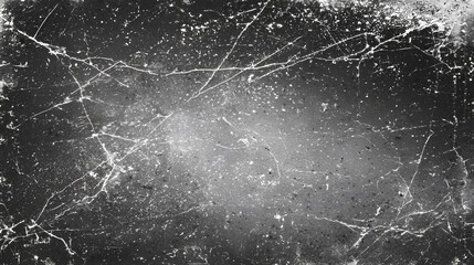 Naklejka premium Old film texture with scratches, noise and glitch shapes. Realistic film texture in black-white, dust and grain. Stock Illustration