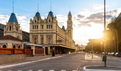 Luz Station, São Paulo Travel Destination,. Central train and metro station and Portuguese language museum.  © XM4THX