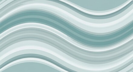 Obraz premium Abstract wavy gradient design with soothing shades of blue and gray for modern backgrounds