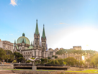 Cathedral of S&eacute;, S&atilde;o Paulo travel destination.