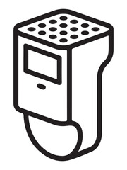 Real time air quality monitoring node with sensor data visualization silhouette
