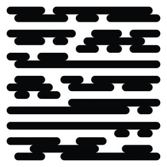 Vector collection set of simple cloud silhouettes.	
