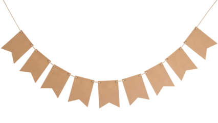 Bunting decoration made of paper, ideal for celebrations and events, adds festive touch to any space