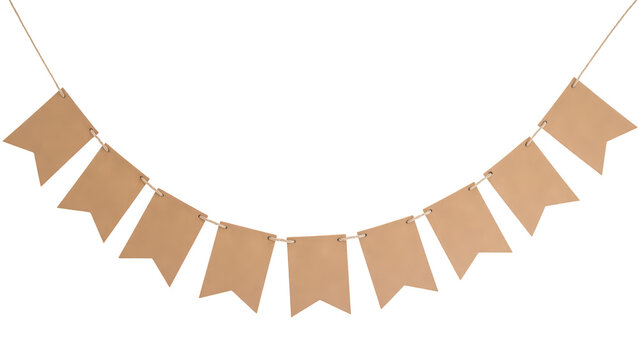 Bunting decoration made of paper, ideal for celebrations and events, adds festive touch to any space