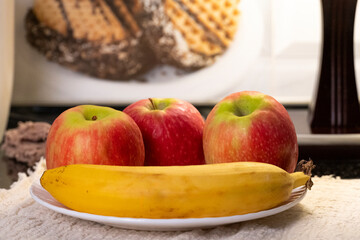 Cozy Kitchen Still Life with Fresh Fruit