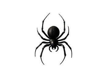 Spooky black widow spider silhouette hanging, Halloween craft perfect for parties and window displays.