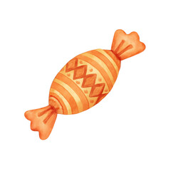 Watercolor Christmas candy. Christmas, New year concept