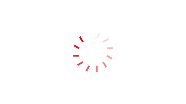 Minimalist Black Loading Spinner Animation on Pure 