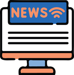 Modern news headline graphic with bold typography and color accents