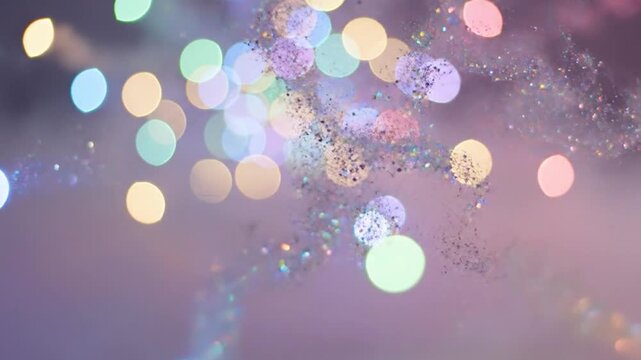 Magical bokeh lights dance in a dreamy haze, perfect for adding a touch of ethereal beauty and wonder to your next project