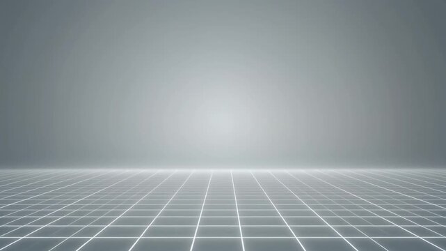 Abstract glowing grid floor background animation for modern technology video uses