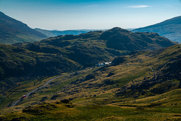 View from Mount Snowdon in Wales