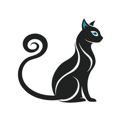Fototapeta premium cat swirls vector