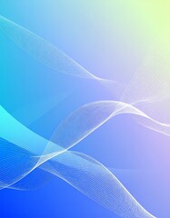 Abstract multicolor 3d gradient background with hi-tech elements and waves