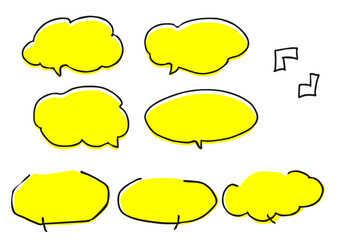 シンプル吹き出しセット