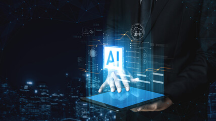AI core technology presented with digital circuit connections, symbolizing AI systems, processing power, and integration into modern digital platforms Vouch