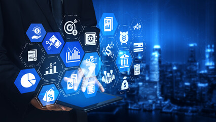 Cost reduction and cost saving through digital transformation, business cost optimization, operational cost reduction, financial savings, and resource efficiency strategy for business success. Entice