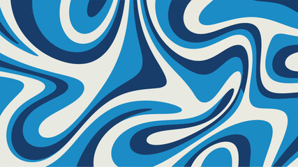 Fototapeta premium Blue Abstract Fluid Marble Pattern – Modern Swirl Background