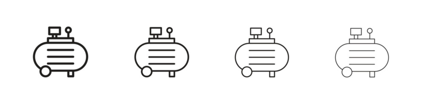 Compressor icons. premium symbol. Vector sign icon logo template.