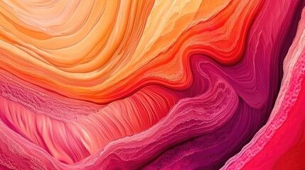 Abstract Canyon Layers: Warm Tones and Textured Surfaces, Artistic Rendering