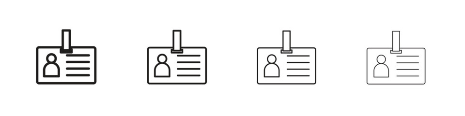Obraz premium ID badge icons. premium symbol. Vector sign icon logo template.