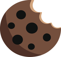 Vector illustration of a cookies isolated on transparent background