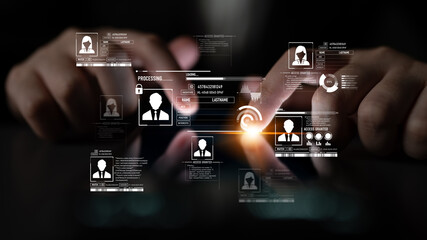 ID security ensures personal data protection with secure login systems, digital identity...