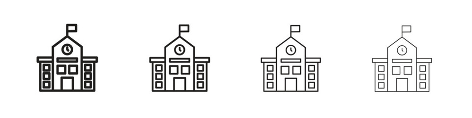 Fototapeta premium school icons. premium symbol. Vector sign icon logo template.