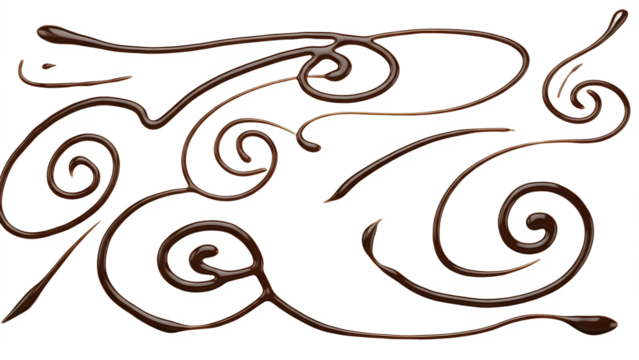 hand drawn chocolate  style isolated on white background .high quality image